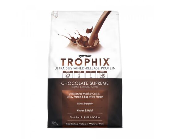 Купить Комплексный протеин, Trophix - 2270g Chocolate Supreme (Шоколад) - Syntrax, фото , характеристики, отзывы