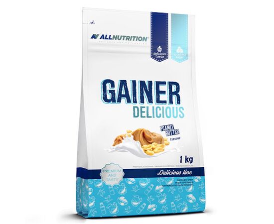 Купить Углеводно-белковая смесь Gainer Delicious - 1000g Salted Peanut Butter (Соленое Арахисовое масло) - All Nutrition, фото , характеристики, отзывы