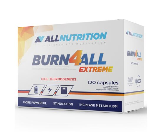 Придбати Жиросжигающие комплекс Burn4all - Extreme - 120caps - All Nutrition, image , характеристики, відгуки