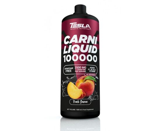 Придбати Carni Liquid 100000 -1000ml Peach, image , характеристики, відгуки