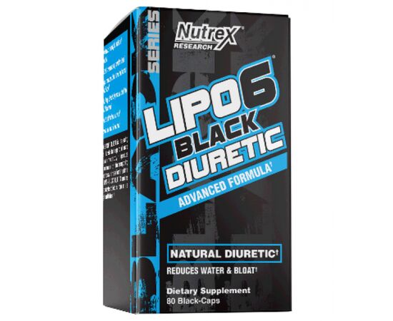 Купить Диуретик Lipo 6 Black Diuretic - 80 caps - Nutrex, фото , характеристики, отзывы