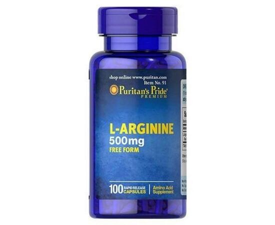 Купить L-Arginine 500mg - 100caps, фото , характеристики, отзывы