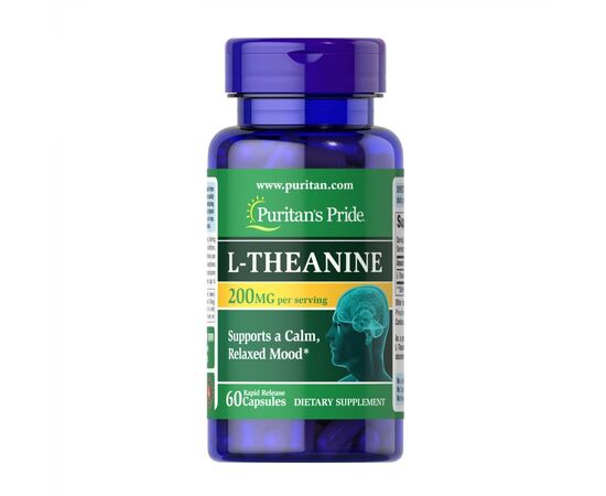 Купить L-Theanine 200 mg - 60 caps, фото , характеристики, отзывы