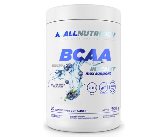 Придбати BCAA Max Support Instant - 500g Bllueberry, image , характеристики, відгуки