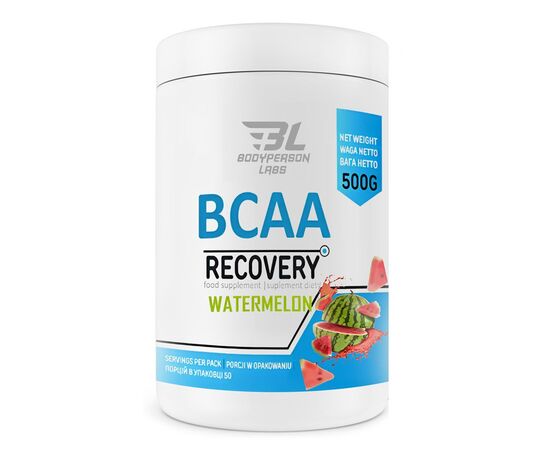 Купить Комплекс аминокислот BCAA Recovery - 500g Watermelon ( Арбуз ) -Bodyperson Labs, фото , характеристики, отзывы