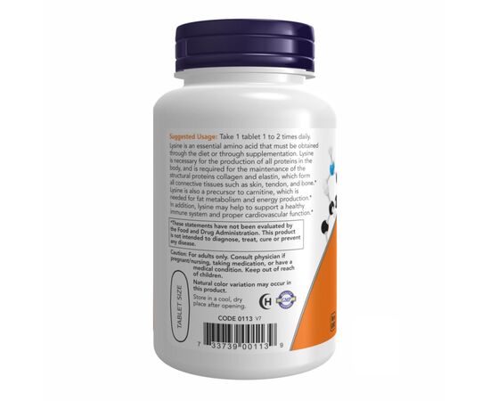 Купить L-Lysine 1000mg - 100 tabs, фото , изображение 3, характеристики, отзывы