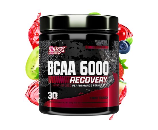 Придбати Комплекс амінокислот BCAA 6000 - 237g Fruit Punch ( Фруктовий пунш)  – Nutrex, image , характеристики, відгуки