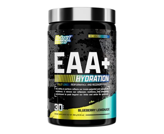 Купить Незаменимые аминокислоты, EAA Hydration - 30srv Blueberry Lemonade (Черничный лимонад) - Nutrex, фото , характеристики, отзывы