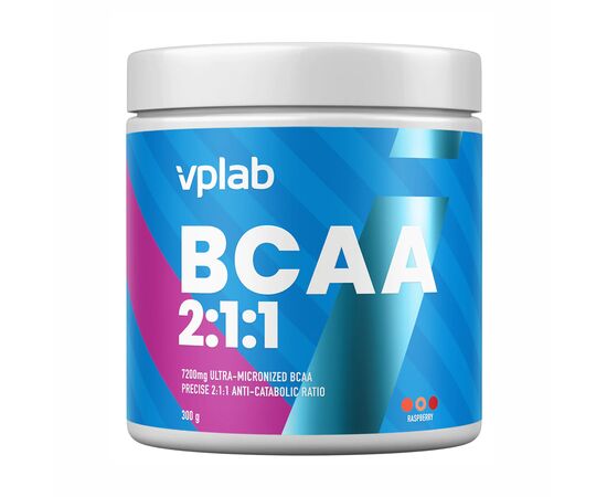 Купить Комплекс аминокислот BCAA 2-1-1 - 300g Raspberry ( Малина )  - VPLab, фото , характеристики, отзывы