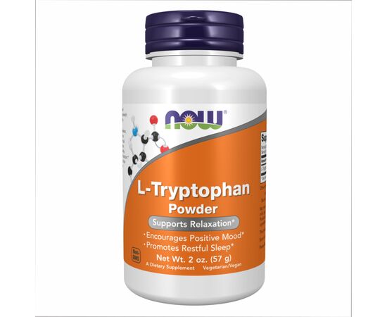 Купить L-Триптофан (L-Tryptophan Powder) - 2oz (57g) - Now Foods, фото , характеристики, отзывы