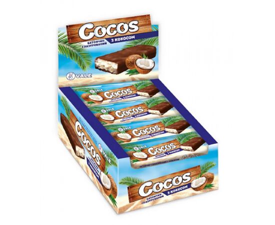 Купить Кокосовые батончики,Cocos Bar - 25x35g - VALE, фото , характеристики, отзывы