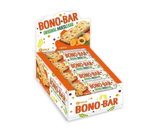 Купить Мюсли батончики, Bono Bar Original Muesli - 20х40g Apricots (Абрикос) - VALE , фото , характеристики, отзывы