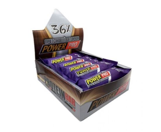 Придбати Протеїнові батончики Protein Bar 36% - 20x60g  Mochachino (Мочачіно) - Power Pro, image , характеристики, відгуки