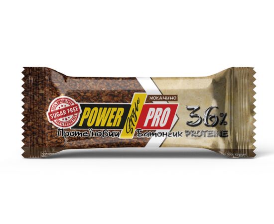 Купить Протеиновые батончики, Protein Bar 36%SUGAR FREE  - 20x60g Mochachino (Мокачино) - Power Pro , фото , характеристики, отзывы