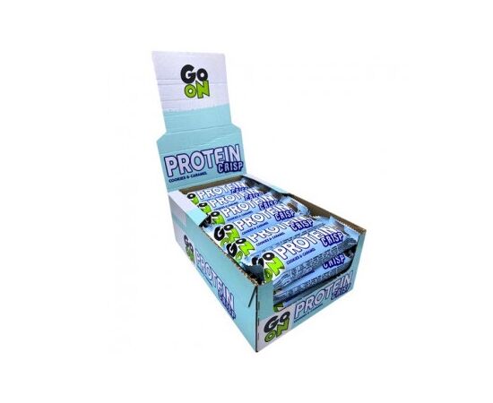 Купить Протеиновые батончики, GoOn Crisp Bar - 24x50g with Cookie Caramel ( Печенье+карамель ) - GoOn Nutrition, фото , характеристики, отзывы