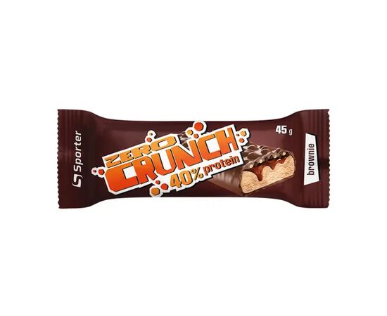 Придбати Zero Crunch 40% Protein - 24x45g Brauni, image , характеристики, відгуки