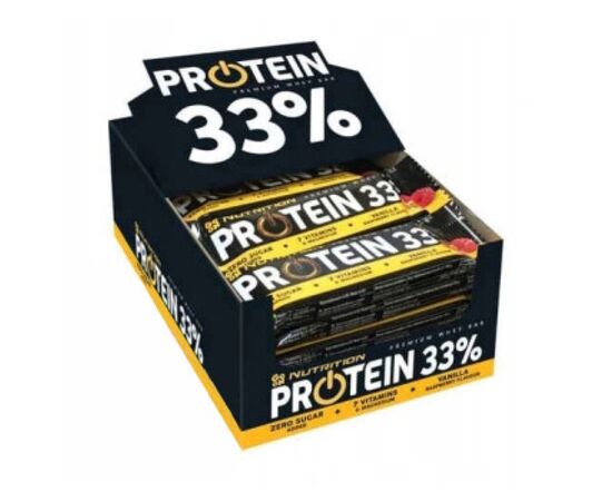 Купить Protein 33% Bar - 25x50g Vanilla-Rapsberry, фото , характеристики, отзывы