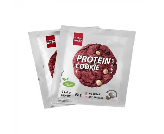 Придбати Protein Cookie - 60g Red Velvet (Поштучно), image , характеристики, відгуки