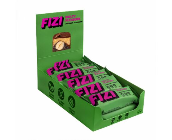 Придбати FIZI Chocolate Bar - 10х45g Hazelnut-Caramel, image , характеристики, відгуки