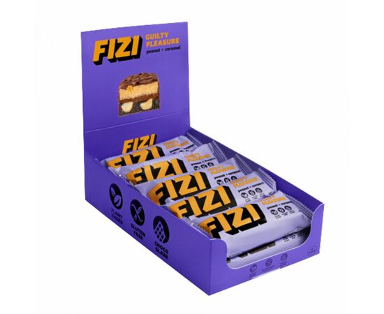 Придбати FIZI Chocolate Bar - 10х45g Peanut-Caramel, image , характеристики, відгуки