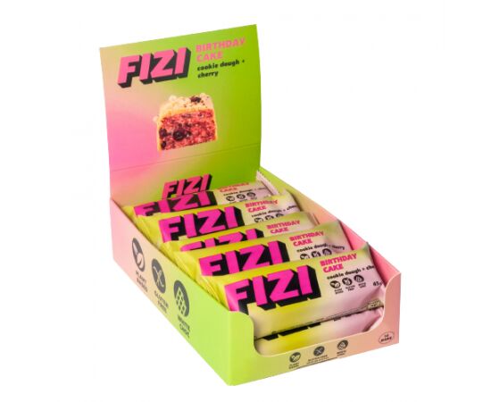 Купить FIZI Protein Bar Box - 10x45g Cookie Dough + Chery, фото , характеристики, отзывы