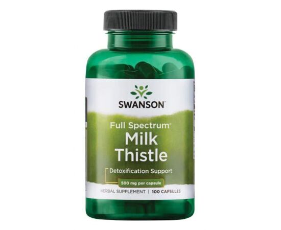 Придбати Milk Thistle 500mg - 100caps, image , характеристики, відгуки