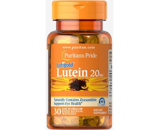 Придбати Лютеїн ( Lutein )  20mg - 30softgels - Puritans Pride, image , характеристики, відгуки