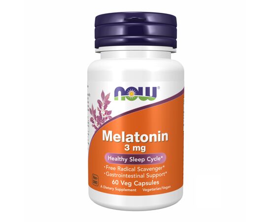 Купить Мелатонин (Melatonin) 3mg - 60 caps - Now Foods, фото , характеристики, отзывы