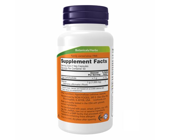 Купить Valerian Root 500mg - 100 vcaps, фото , изображение 2, характеристики, отзывы