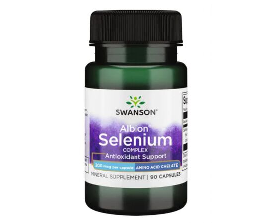 Купить Хелатный селен ( Chelated Selenium)  Complex 200 mcg - 90 Caps - Swanson , фото , характеристики, отзывы