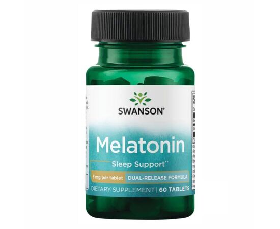 Купить Melatonin-Dual-Release 3mg - 60tabs, фото , характеристики, отзывы