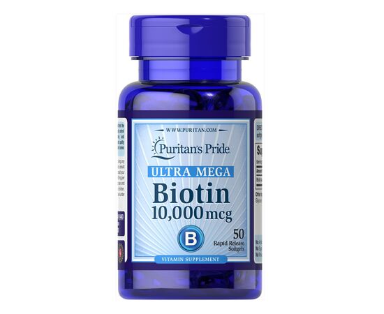 Купить Biotin 10000mcg - 50caps, фото , характеристики, отзывы