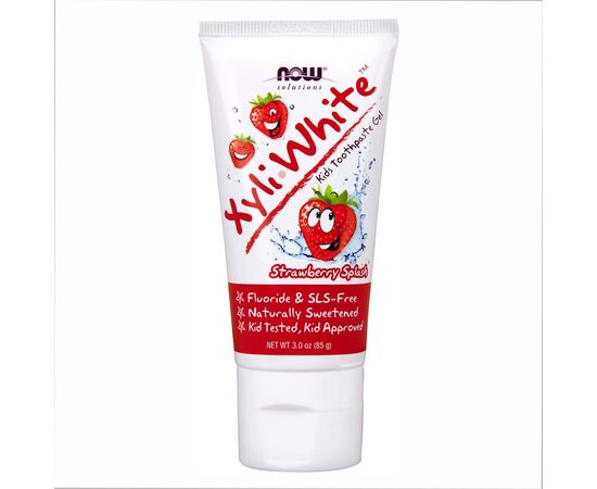 Придбати Xyli White kids toothpaste gel - 85 g strawberry splash, image , характеристики, відгуки