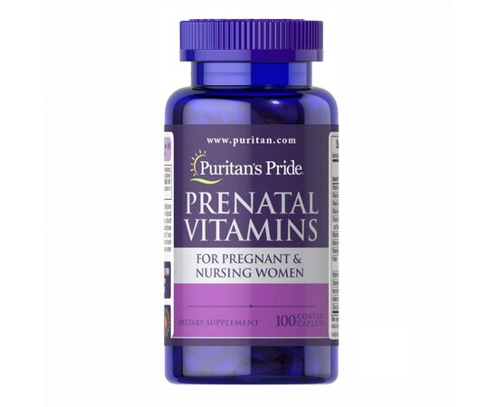 Купить Витамины для беременных (Prenatal Vitamins) - 100 Caplets - Puritans Pride, фото , характеристики, отзывы