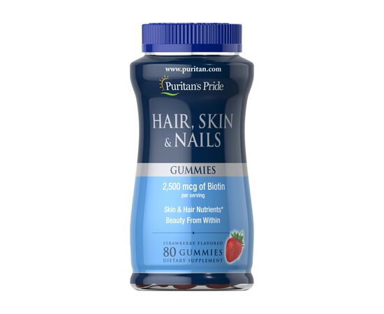 Купить Hair Skin and Nails Gummies - 80 Gummies, фото , характеристики, отзывы