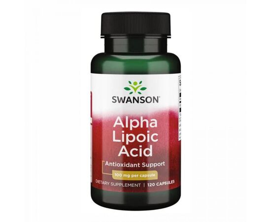 Купить Альфа-липоевая кислота ( Alpha Lipoic Acid ) 100 mg - 120caps - Swanson, фото , характеристики, отзывы