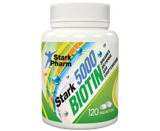 Купить Stark Biotin 5000 - 120tabs, фото , характеристики, отзывы