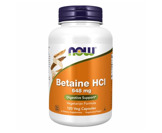 Придбати Бетаїн ( Betaine HCI )  648mg - 120vcaps - NOW FOODS, image , характеристики, відгуки