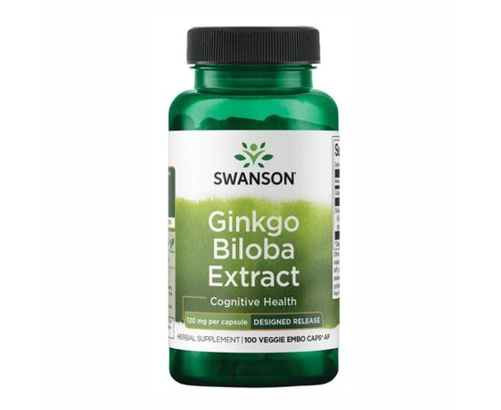 Купить Ginkgo Biloba Extract 120 mg - 100 veg caps, фото , характеристики, отзывы