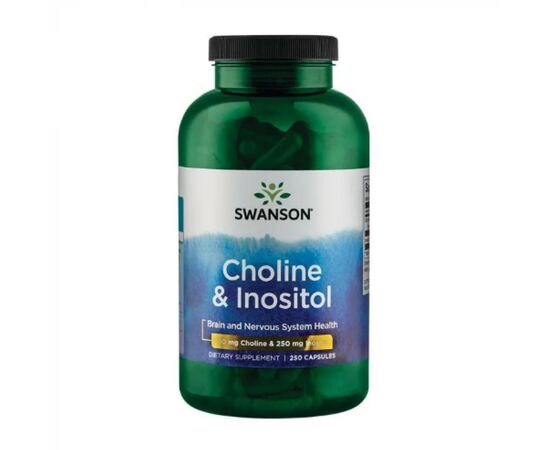 Купить Холін та Інозитол  (Choline Inos )  250mg - 250caps - Swanson , фото , характеристики, отзывы