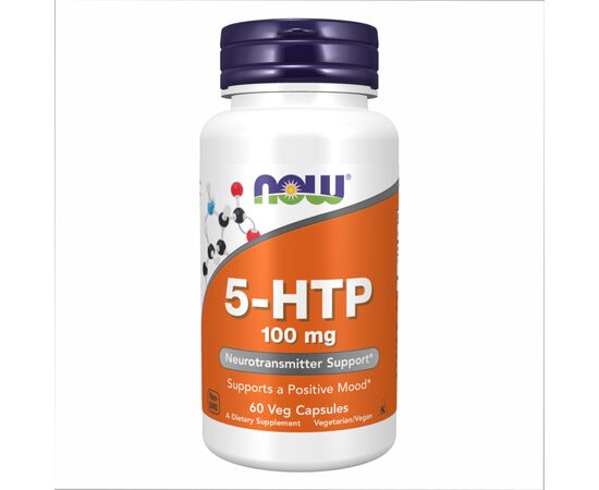 Купить 5-гидрокситриптофан, 5-HTP 100mg - 60 vcaps - NOW FOODS, фото , характеристики, отзывы