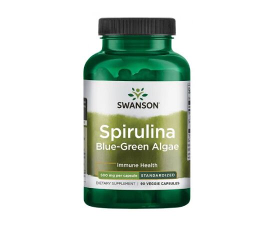 Купить Spirulina Blue-Green Alhae 500mg - 90veg caps, фото , характеристики, отзывы