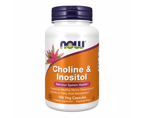 Купить Холин и Инозитол ( CHOLINE & INOSITOL)  250/250mg - 100 vcaps -Now Foods, фото , характеристики, отзывы