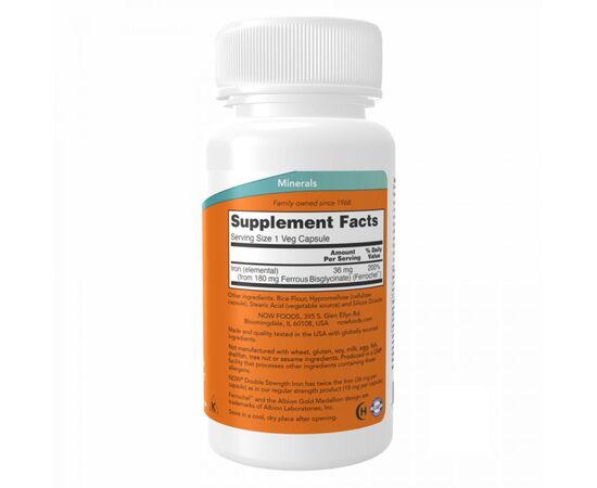 Купить Iron 36mg Ferrochel - 90 vcaps, фото , изображение 2, характеристики, отзывы