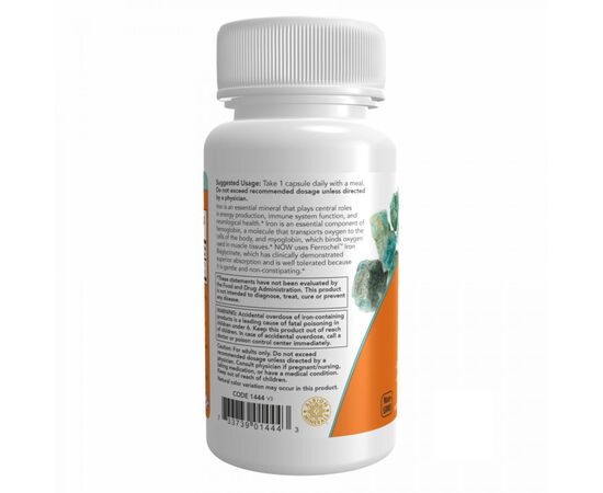 Купить Iron 36mg Ferrochel - 90 vcaps, фото , изображение 3, характеристики, отзывы