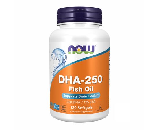 Придбати Докозагексаєнова кислота, DHA-250mg - 120 sgels - Now Foods, image , характеристики, відгуки