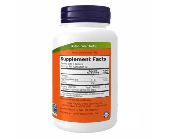 Придбати Organic Chlorella 500mg  - 200 tabs, image , зображення 2, характеристики, відгуки