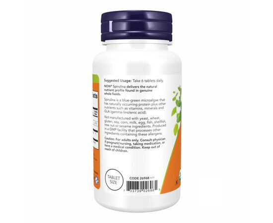 Купить Spirulina 500 mg - 100 tabs, фото , изображение 3, характеристики, отзывы