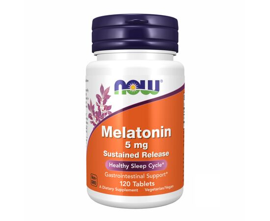 Купить Мелатонин (Melatonin) Melatonin 5 mg - 120 tabs - Now Foods, фото , характеристики, отзывы