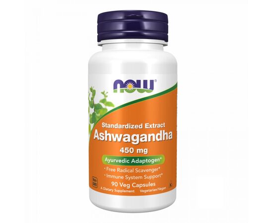 Купить Ашваганда ( Ashwagandha )  450 mg - 90 vcaps - NOW FOODS, фото , характеристики, отзывы